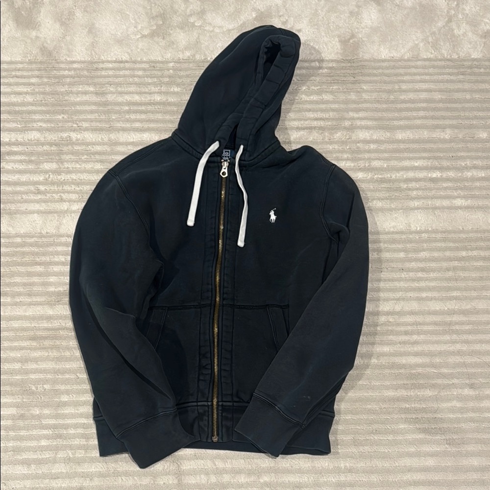 Black Zip-Up Hoodie from Polo by Ralph Lauren size medium!